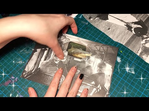 ASMR Creating Collage Artwork (Whispered)