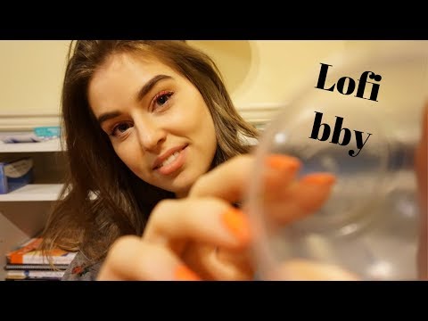 ASMR fast lens tapping face brushing lens writing, forks are involved