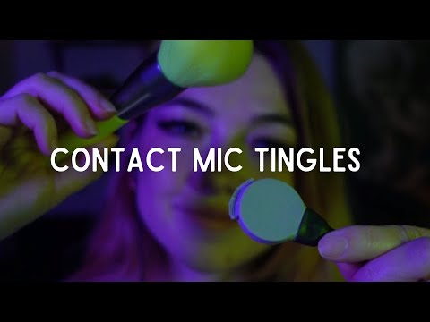 ASMR ✨ Contact Mic Tingles [Soft Spoken, Taps, Scratches, and Brushing]