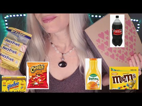 ASMR Gum Chewing Going Through Empties | Page Turning | Close Whisper