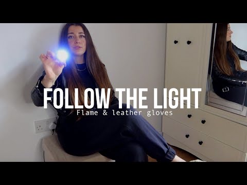 Hypnotic Affirmations | torch & flame 🔥 Leather gloves, jacket & gum triggers | soft spoken