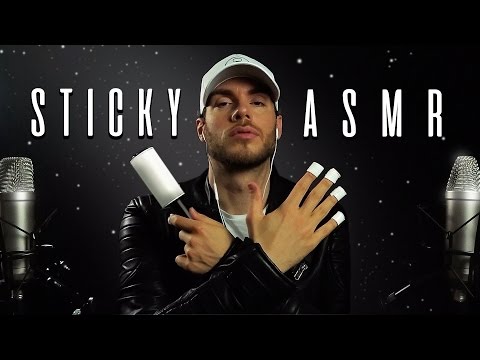 STICKIEST ASMR ✰ Sticky Tapping & 3D Sticky Sounds ✰ Male Whispering