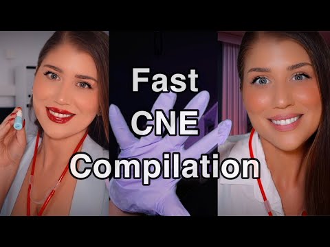 ASMR Fastest Cranial Nerve Exam Compilation  🇮🇹 (Italian Accent) Roleplay