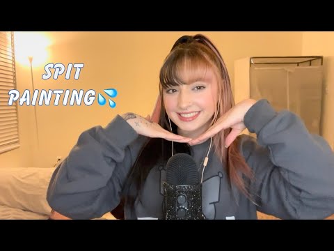 ASMR | Spit Painting You (Wet Mouth Sounds, Personal Attention, etc) ♡