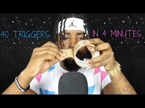 ASMR | 40 TRIGGERS IN 4 MINUTES ~