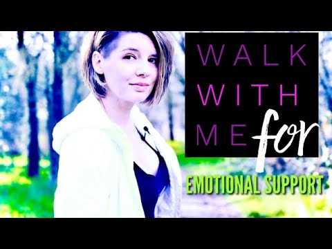 Emotional Support Walk (ASMR Soft-Spoken + Walking Through Dry Leaves)