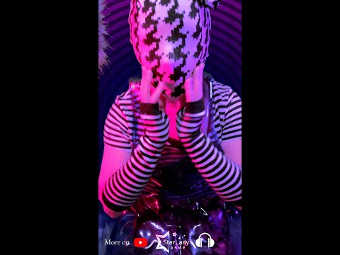 ASMR Hypnotic hard vinyl fabric body tapping and scratching #shorts