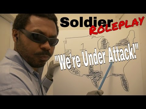 ASMR Soldier Roleplay (War) Battlefield Roleplay with Map Pointing, Map Reading & Map Drawing