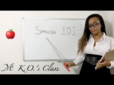 🍎 ASMR 🍎 "Spanish 101" Class 👩‍🏫 Teacher Role Play 📚🤓❤️