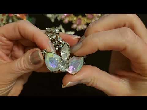 ASMR | Rhinestone Jewelry Show & Tell Part 4 (Whisper)