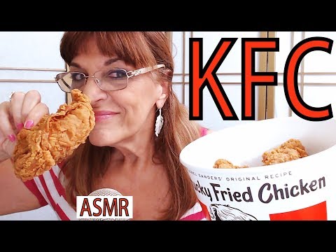 ASMR KFC FRIED CHICKEN-EATING SOUNDS🍽️POLLO FRITO