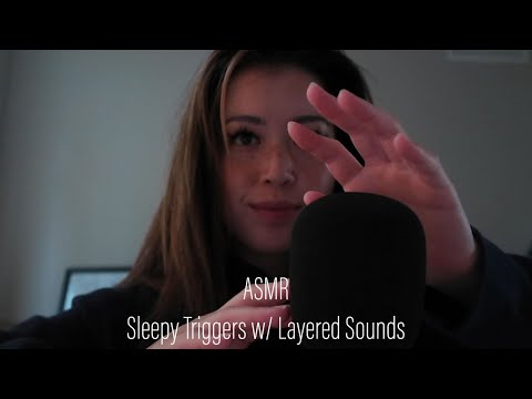 ASMR Sleepy Triggers w/ Layered Sounds 8D (Mouth sounds, licking, hand sounds, & mic scratching)