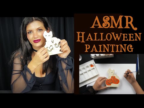 ASMR | 🎃 Soft-Spoken Halloween Painting