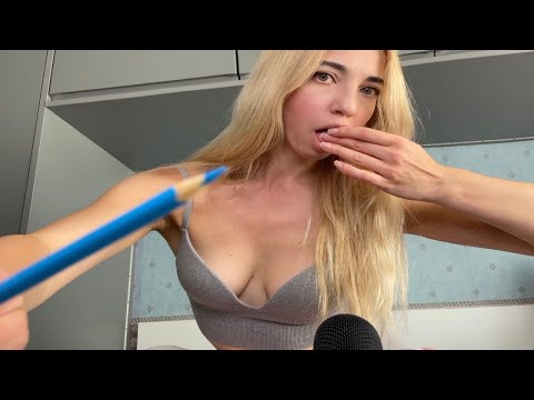 ASMR Pure Mouth Sounds (Spit Painting, Hand Sounds, Trigger words)