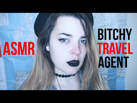 ASMR B*tchy Hipster Travel Agent | Writing, Soft Spoken [Binaural]