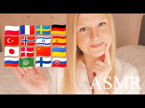 ASMR 'SATURDAY' in 17 Languages! 🥰 Español, Русский, Deutsch, Türkçe, Norsk + more!