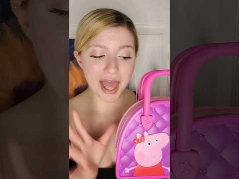 Peppa Pig Purse!😍✨️ Like for a longer video🫶🏻 #asmr #tapping #tingles #whispering #sunflower