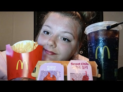 ASMR- Trying the BTS Meal from Mcdonalds & Rambling