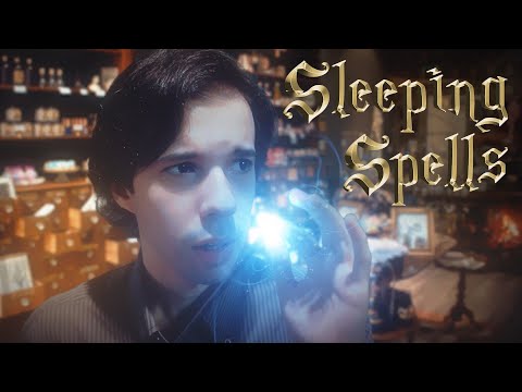Sleep spells at Diagon Alley [ASMR] Harry Potter inspired ✨ Power nap + Sleep Potion + Rain🌧️&🔥Fire