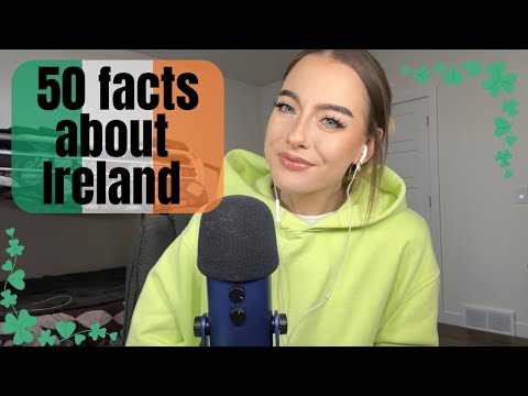ASMR 🍀 50 facts about Ireland (100% whispered)