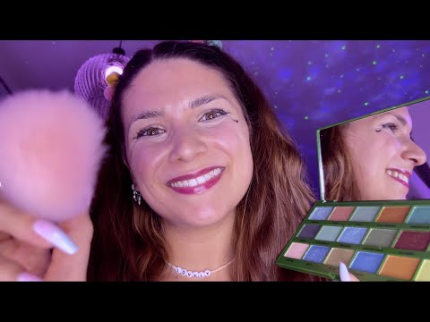 ASMR Bff Does Your Makeup in Bed - Personal Attention, Roleplay German/Deutsch