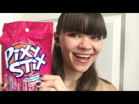 ASMR PiXY Sticks FULL BAG EVERY FLAVOR Yummy Powder satisfying mouth sounds tongue color change