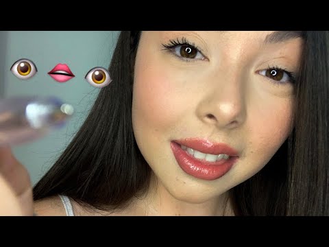 ASMR DRAWING ON YOUR FACE | INAUDIBLE WHISPERING