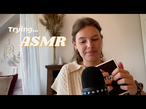 Trying ASMR for the first time! (lmk what u think lol) tapping, lid sounds, liquid sounds