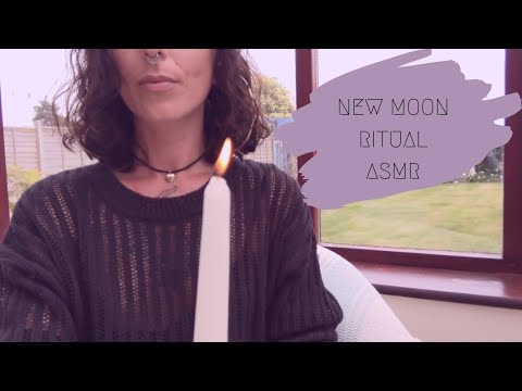 New Moon Ritual ASMR | Setting Intentions | Energy Cleanse | Manifesting your desires 🌙