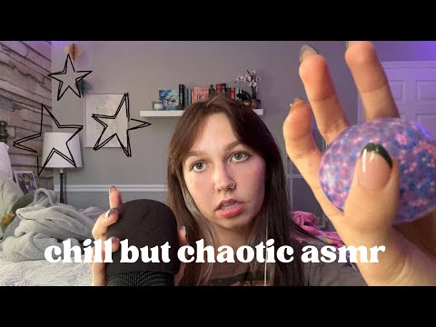 ASMR | 20+ minutes of choatic triggers 🫧🪩(finger snaps, sticky tapping, + more)