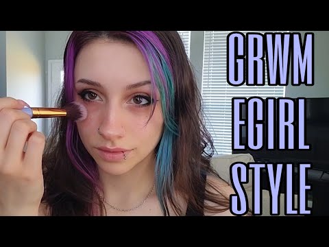 ASMR egirl style makeup look
