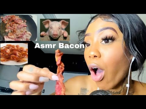 ASMR Cooking Bacon Tingles 🥓 Eat with me 🔥Tasty Crunch & whispering chit chat eating sounds
