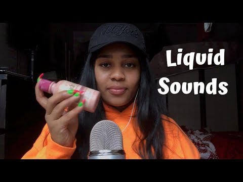 ASMR- LIQUID SHAKING & Water Sounds 💦💧 (slight tapping & mouth sounds)
