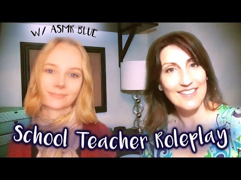ASMR School Teacher Role Play with ASMR Blue | Crinkly  Page Turning & Story Time 📚📕