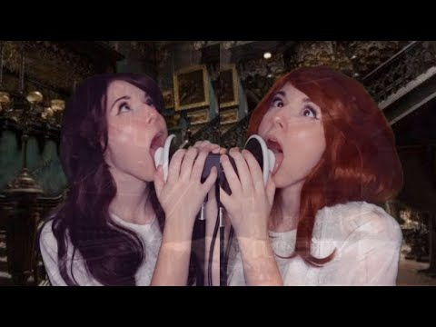 ASMR Ghostly Twins Eat Your Ears Aggressively (LAYERED EAR EATING)