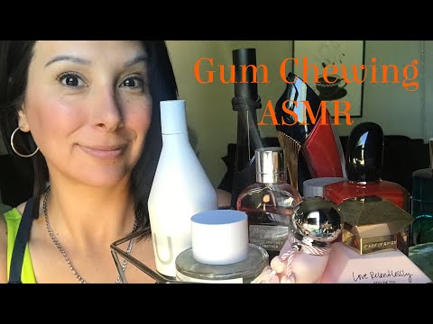 Gum Chewing ASMR | June Perfume Tray | Long Awaited