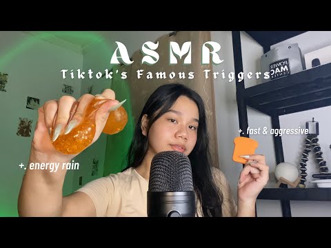 ASMR | Tiktok Famous Triggers [ Slime, Spoon, Bug Searching, Energy Rain, Squish Balls ] 🇵🇭