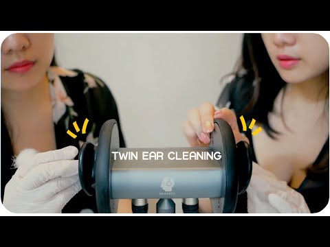 ASMR 팅글찾는 풀코스 쌍둥이 귀청소 노토킹! 💤 Ear cleaning/binal2 mic