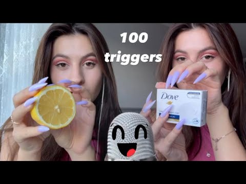 Asmr 100 triggers in 1 minute with my twins 👯‍♀️