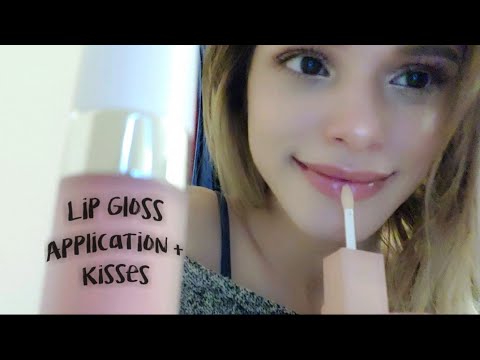 ASMR | Lip Gloss Application + Kisses