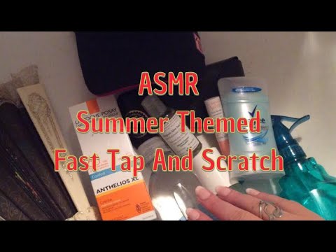 ASMR Summer Themed Fast Tap And Scratch