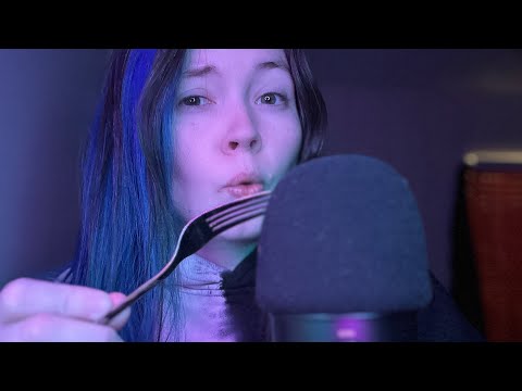 ASMR SPECIAL REQUEST Mic Scratching With Foam and Fluffy Mic Cover (Fork Edition??)