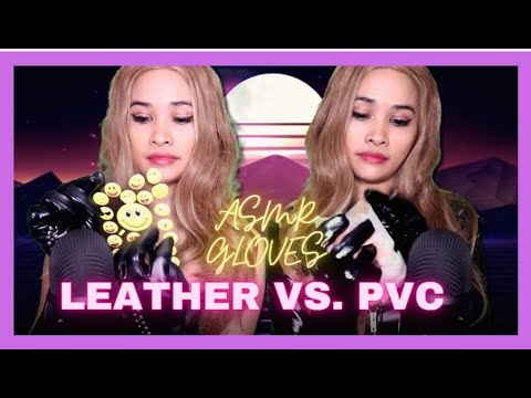 ASMR ROLEPLAY TWINS: Gloves Sounds (Leather/PVC) Fabric Scratching & Tapping NO TALKING for tingles