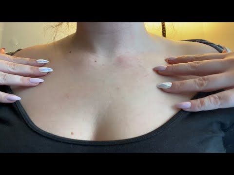 ASMR | shirt scratching (with long nails) + rubbing • skin scratching ✨super relaxing✨ 😌