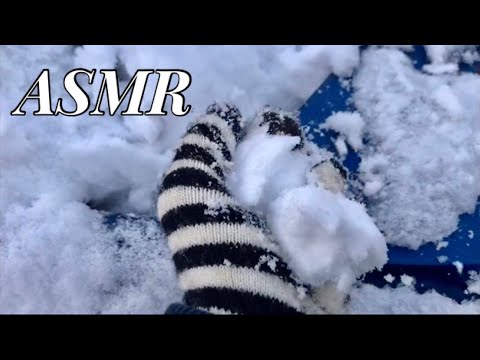 i tried ASMR in the SNOW ⛄️ ❄️💨