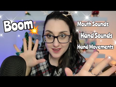 ASMR Boom in Your Face Hand Movements Sounds and Mouth Sounds