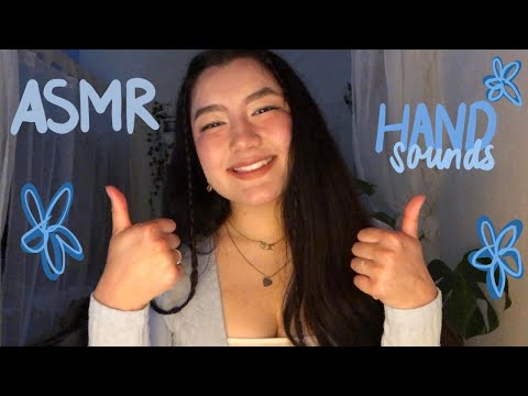 ASMR Hand sounds (Finger fluttering, Nail tapping, Lotion sounds etc.)