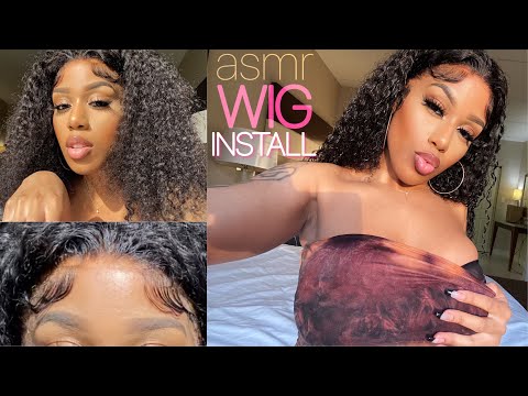 ASMR | Curls for the Girls 😉 | Wig Install ft. AliBonnie Hair