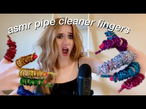 ASMR - Pipe Cleaner Fingernails - Face Touching - Mic Brushing - Tapping - SUPER TINGLY!!!