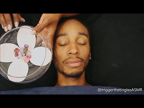 ASMR Men's Facial ~ Lots of Tapping & Crinkle Sounds